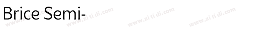 Brice Semi字体转换
